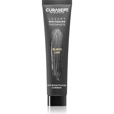 CURASEPT Black Lux черна избелваща паста за зъби с избелващ ефект 75ml