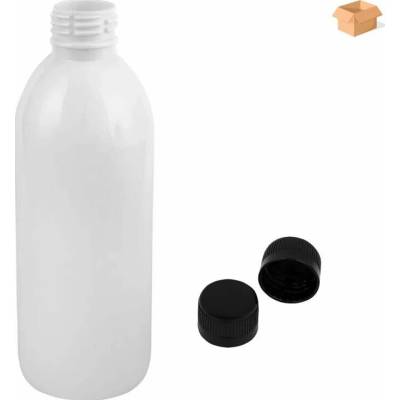 Tera plastová lahvička bílá s černým uzávěrem Tera 300 ml 160 ks
