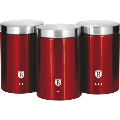 Berlingerhaus BH-1343 Sada dóz 3 ks Burgundy Metallic Line