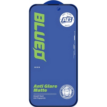 Blueo матово закалено стъкло против отблясъци за Apple iPhone 16 Pro/iPhone 17/iPhone 17 Pro - Черен KP38502 (38502)
