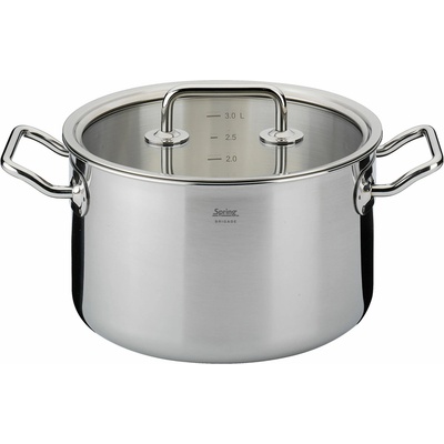 Casserole with glassHrnec BRIGADE BASIC 20 cm se skleněnou poklicí - SPRING SOLINGENlid BRIGADE BASIC 20 cm