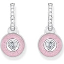 Thomas Sabo náušnice Pink heart CR723-691-9