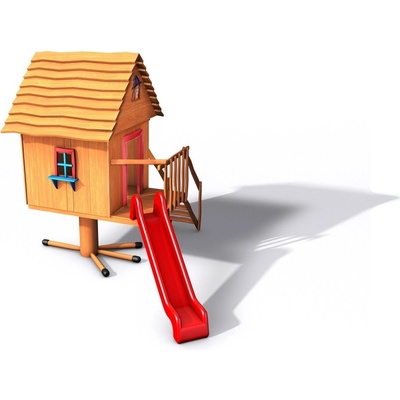 Playground System domek na kuří nožce z akátu