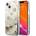 GUESS Калъф Guess GUHCP13SLGPEGO Peony Liquid Glitter, за iPhone 13 mini, златен (GUE001769)