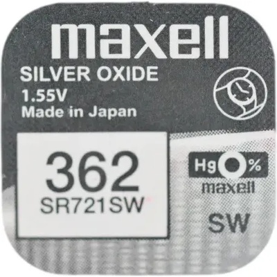 Maxell Бутонна батерия сребърна maxell sr721 sw ag11/362/ 1.55v (ml-bs-sr721-sw)