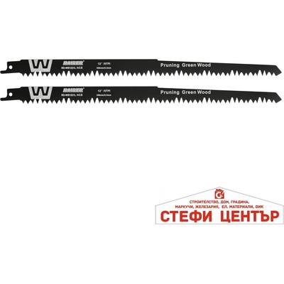 Raider Нож за саблен трион за дърво 300mm 5mm 5TPI 2бр. RD-WS1231L (155523)