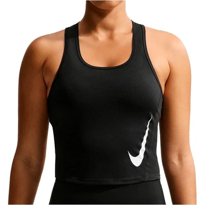 Nike Дамски потник с широка презрамка Nike Women's Tempo Swoosh Run Dri-Fit Tank Tank top - Black / Reflective Silver / White - размер XS (916-7769-0111)