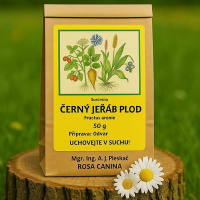 Rosa Canina Černý jeřáb plod aronie 50 g