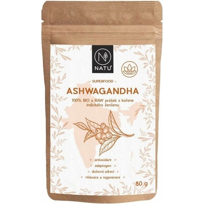 Natu Ashwagandha BIO prášok 80 g