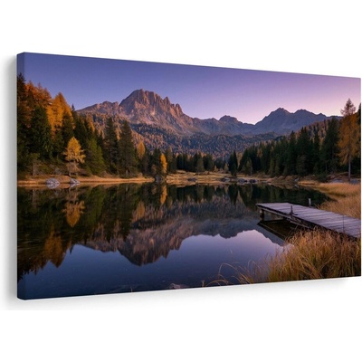 Obraz podzimní horské jezero - 30x20