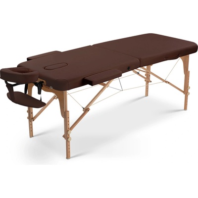 Fabulo USA Dřevěný masážní stůl Fabulo UNO Set 186x71 cm čokoládová 186 x 71 cm 13,2 kg