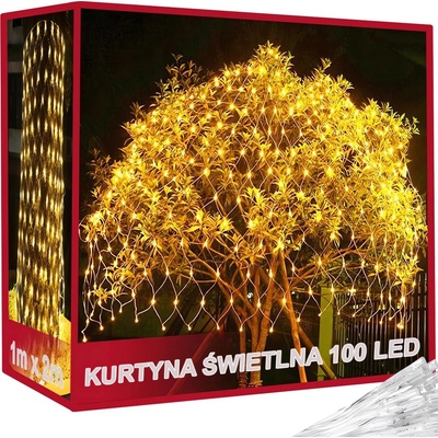 Verk 26204 Vianočná svetelná sieť - 100 LED, IP44, 1x2 m, teplá biela