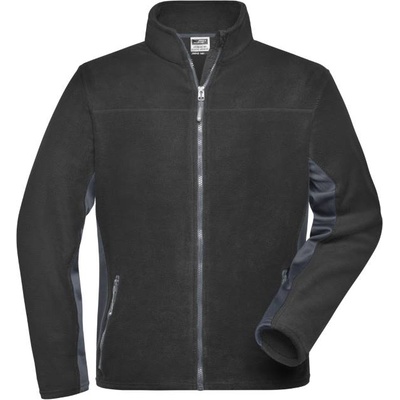 Daiber jn 842 / Мъжко работно яке от микрофлис - черно/карбоново s (02084280901)
