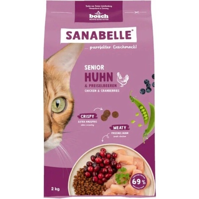 SANABELLE Senior Chicken krmivo pro dospělé a starší kočky 2 kg
