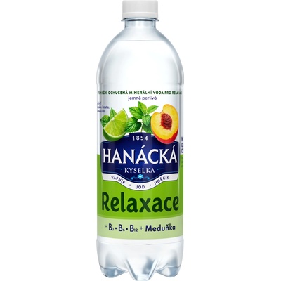Hanácká kyselka Relaxace ochucená minerální voda meduňka 0,7 l