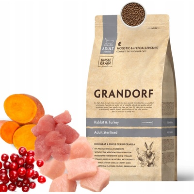 Grandorf králik pre sterilizované mačky 2 kg