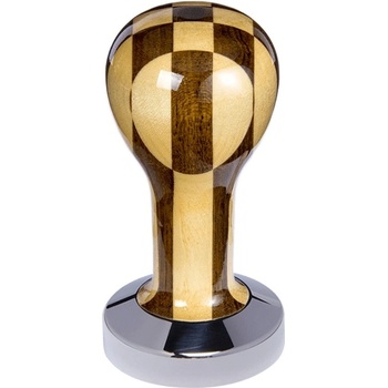 Buna Café tamper lak šachovnica, nerez lesk, plochý 51 mm