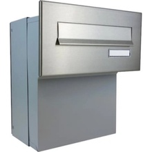 DOLS F-046 ČD-16 - nerezová poštová schránka na zamurovanie, s menovkou