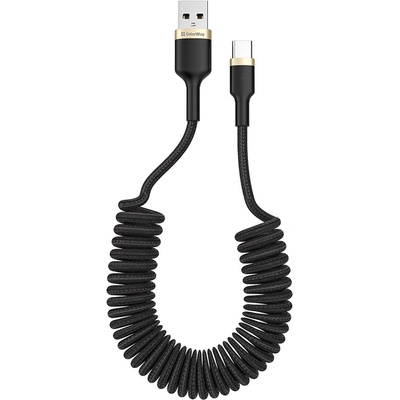 Colorway CW-CBUC051-BK USB TYPE-C (SPIRAL) 2.4A, 1m, černý