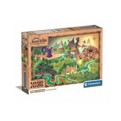 Puzzle 1000 Compact Story Maps Snow White 39814
