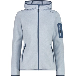 CMP Дамско поларено яке CMP Women's Jacket Fix Hood Jacquard Knitted 3H19826 Fleece jacket - Sky Blue / Bianco - размер 36 (EU) (105-4940-3412)