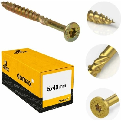 5x40mm 200ks Skrutky do dreva CS - zápustná hlava TORX Domax