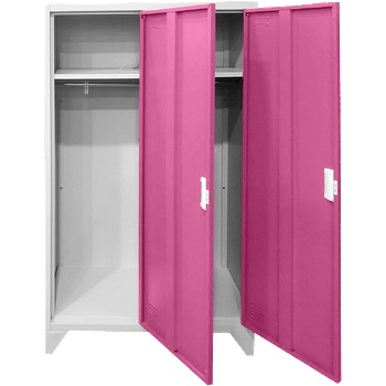 Carmen Метален шкаф Carmen CR-1602 KZ - Сив / розов (3580161)