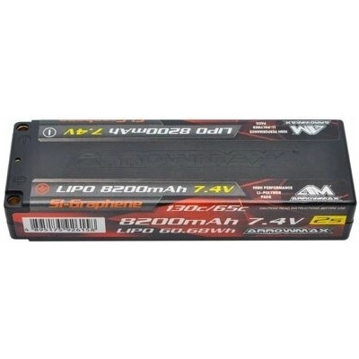 Arrowmax AM Lipo 8200 mAh 2S TC 7.4 V 65C Continuous 130C Burst AM-700106