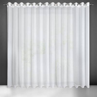 HOTOVÁ ZÁCLONA NA KROUŽKÁCH VENUS 300X250 CM BÍLA