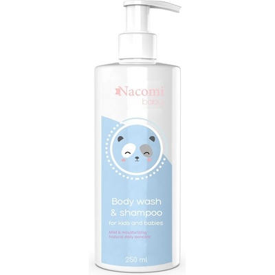 Nacomi Baby šampón a sprchový gél pre deti od narodenia 249 ml