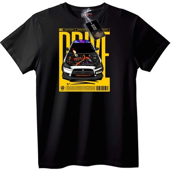 NOONEBRAND Тениска Drive за автомобилни ентусиасти - 2XL, Black