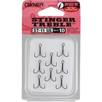 OWNER Trojháčky TREBLE ST-11-UL vel.8 8 ks