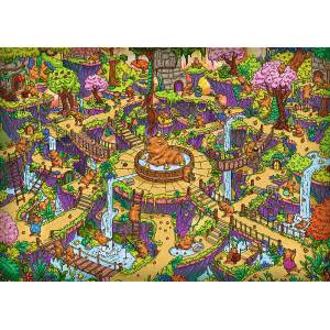 Trefl - Puzzle Premium Plus The Impossible Maze: Funny Capibaras - 500 piese
