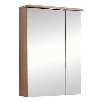 Image 1 of Inter Ceramic Огледален шкаф за баня ANIELA-50 6019-50, Inter Ceramic, с LED осветление, PVC, 50х70х17см (6019-50)