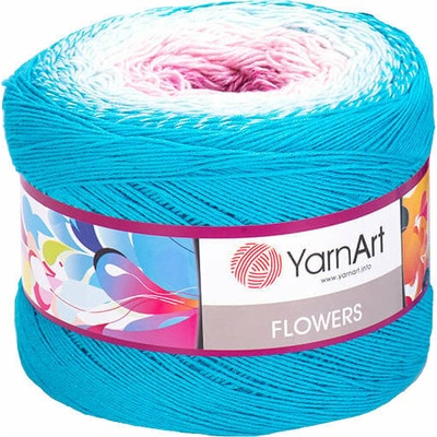 YARNART Flowers 294 Blue Purple Плетива прежда (Flowers 294)