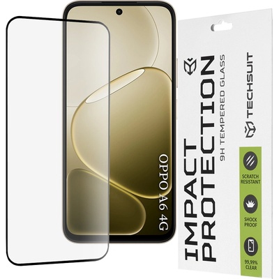Techsuit Стъклен протектор за Oppo A6 4G / A6x 4G / 5G / A6k 4G - 111D Full Cover - Techsuit - Черен