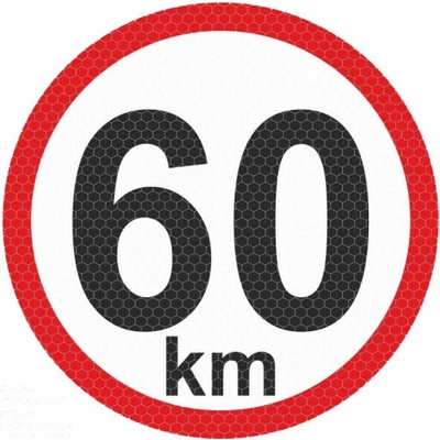 Samolepka reflexná malá - 60km AutoZulu