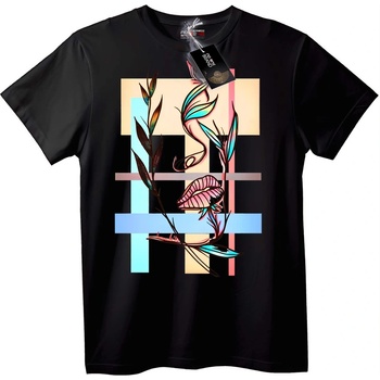 NOONEBRAND Тениска геометрично флорално изкуство - XS, White