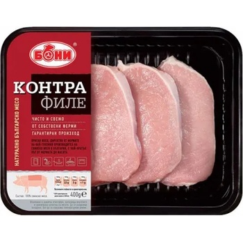 Image 1 of Месо охладено Свинско контра филе Бони 400гр