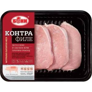  Месо охладено Свинско контра филе Бони 400гр