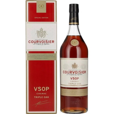 COURVOISIER VSOP TRIPPLE OAK 40% 1 l (hola láhev)