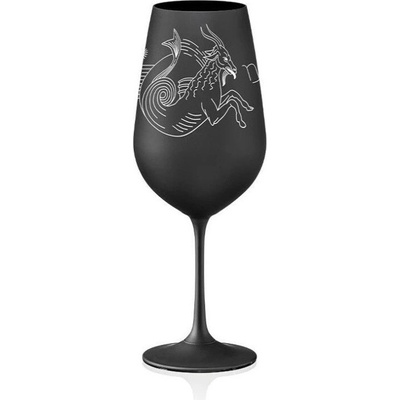 Crystalex sklenice Zvěrokruhy Kozoroh černá 550 ml