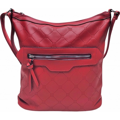 Tmavě crossbody kabelka se vzory Raika červená