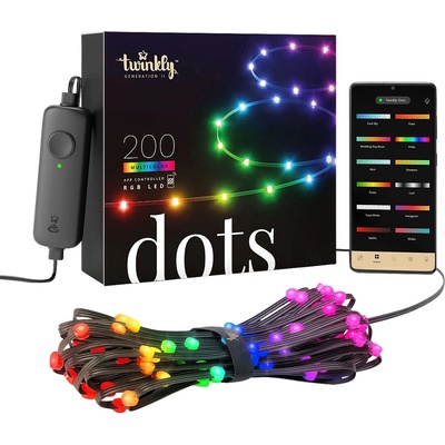 Twinkly DOTS LED svetelná reťaz, 10 m, RGB, TWD200STP-BEU