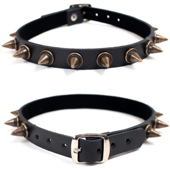 Image 1 of Black & metal колие spikes 1- bwz-464