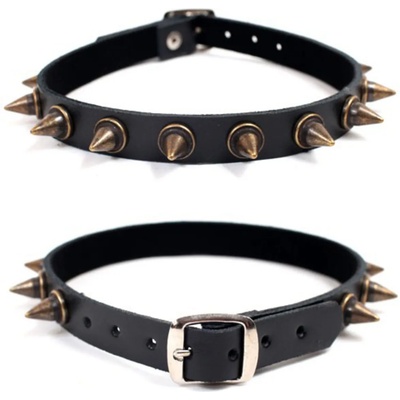 Black & metal колие spikes 1- bwz-464