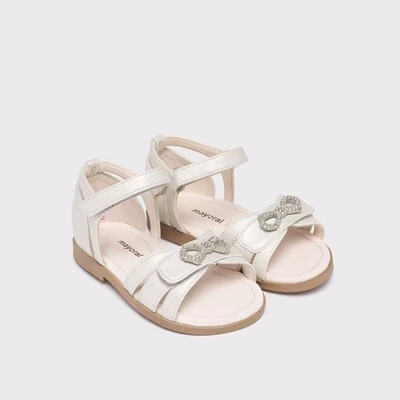 Mayoral Седефени сандали с панделка за бебе момиче Майорал
