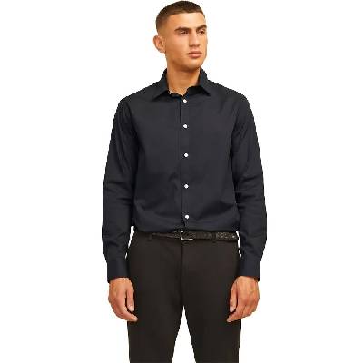 Риза с дълъг ръкав Jj rebel Gavin Solid long sleeve shirt - Black (Black)