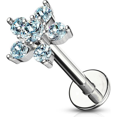 Šperky4U piercing do ucha kytička LB0009-Q