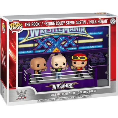 Funko Pop! 5 Moment Deluxe Wrestlemania 30 Opening Toast The Rock Stone Cold Steve